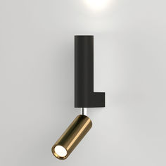 Настенный светодиодный светильник спот Eurosvet Pitch 40020/1 LED черный, латунь 4200К 6W