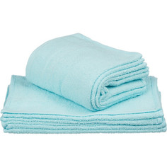 Полотенце махровое 30х30, 380 гр/м2, Ocean бирюзовый, 10 шт No Brand