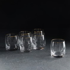 Набор стаканов для бренди Идеал, 6 шт, 290 мл, хрустальное стекло Crystal Bohemia