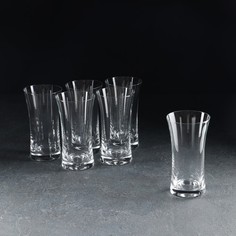 Набор стаканов для воды Грация, 6 шт, 340 мл, хрустальное стекло Crystal Bohemia