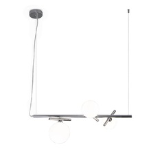 Подвесной светильник Eurosvet Salut 50382/3 хром с белыми стеклянными плафонами G9