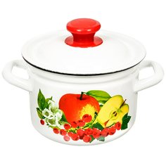 Кастрюля 2 л с крышкой Керченский металлургический завод 41704-102/6 Керченская эмаль