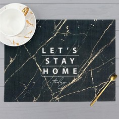 Салфетка на стол Stay home , ПВХ, 40х29 Доляна