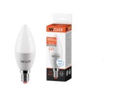 Лампа Wolta LED 12W E14 4000K свеча 25SC12E14