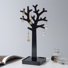 Подставка для украшений "Дерево", 29 х 9,9 см, цвет чёрный Queen Fair