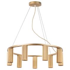 LIGHTSTAR 718093 718093 (MD2166-9A) Люстра ROMA 9х28W GU10 (led) CHAMPAGNE GOLD (в комплек