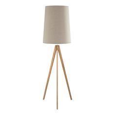 Торшер TK Lighting Walz 5598 светлое дерево и бежевый абажур E27