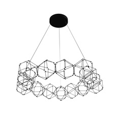 Подвесной светодиодный светильник Eurosvet Uma 90169/15 черный жемчуг в стиле лофт 4000К