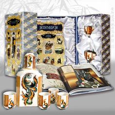 Набор для крепких напитков Мудрец (с фарфоровым штофом) Подарки от Михалыча