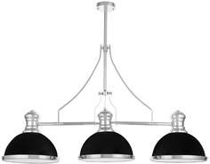 Lumina Deco Подвесная люстра Lumina Deco Ettore LDP 710-3 BK+CHR