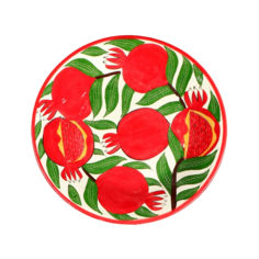 Тарелка Риштанская Керамика "Гранаты", 27 см Shafran