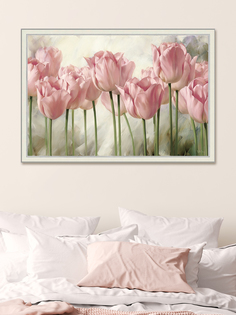 Картина для интерьера Графис Розовые тюльпаны II 50х70 см GRGO 15197