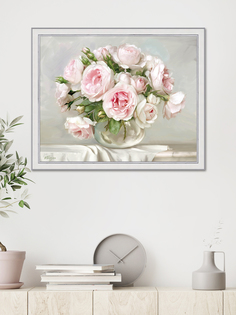 Картина для интерьера Графис Розы в хрустальной вазочке 40х50 см GRAF 21080