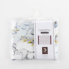 Скатерть "Этель" Snow animals 149х110см с ГМВО, 100%хл, 190г/м2