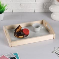 Поднос деревянный "Дачный", МАССИВ, 23?35?6,5 см Дарим Красиво