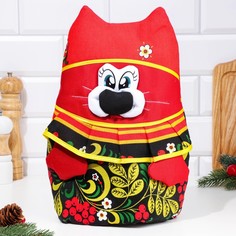 Грелка на чайник Кот-Матроскин, хохлома No Brand
