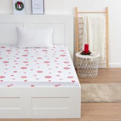 Этель Простыня на резинке Этель 180x200x25 см Новогоднее волшебство, 100%хлопок, бязь, 125