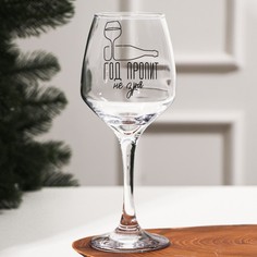 Бокал для вина Год пропит не зря 350 мл., деколь No Brand