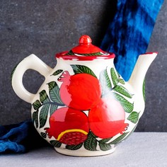 Чайник Риштанская Керамика Гранаты, 1600 мл No Brand
