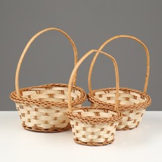 Набор корзин, 3 шт, 15х18, 13х17, 10х15 см No Brand
