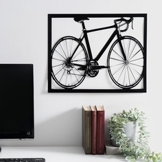Панно интерьерное металл Велосипед 48х38 см No Brand