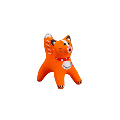 Сувенир «Котик», рыжий, 3,5?4?5,5 см, каргопольская игрушка No Brand