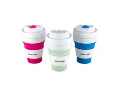 Термокружка 350ml из силикона с пластиковой вставкой Kamille