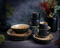Набор посуды/сервиз столовый Cosy & Trendy Laguna Old Rose, 18 предметов, керамика Cosy&Trendy