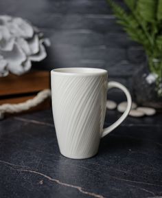 Кружка Porland Storm 295 мл. белая фарфор