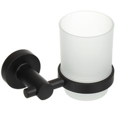 Стакан для зубных щеток, 12.5х7х5 см, мет-л, чер, Y9-047 No Brand