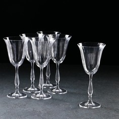Набор бокалов для белого вина 185 мл "Fregata optic", 6 шт Crystalite Bohemia