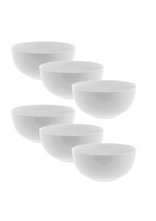 Набор салатников 6шт фарфор TUDOR ENGLAND Royal White 14см TU2356-1