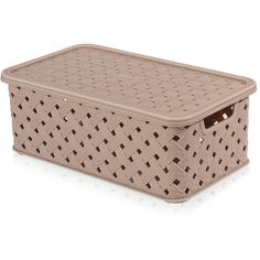 Шкатулка для украшений и драгоценностей из пластика Elfplast 6 л. 347-Эльф-Серо-Бежевый