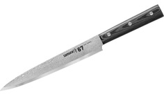 Нож кухонный Для Нарезки. SAMURA 67 DAMASCUS (Самура 67 Дамаскус). SD67-0045M. 195 мм. Дам