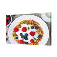 Картина на холсте на стену Сити бланк Вкусный завтрак 30х40 см