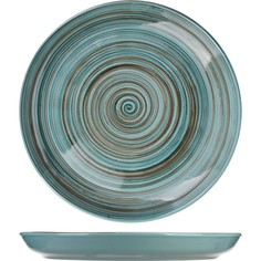 Тарелка Борисовская Керамика Скандинавия мелкая 260х260х25мм, керамика, голубой