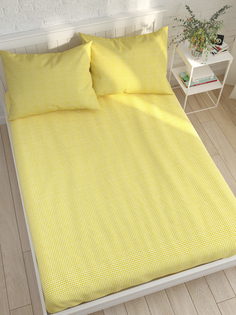 Простынь на резинке Котики Котики "Yellow cell" 180х200 см