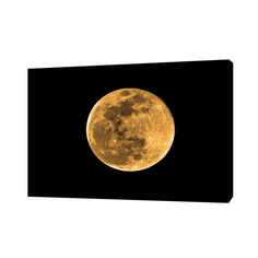 Картина на холсте на стену Сити бланк Золотая луна 50х70 см