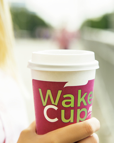 Набор одноразовых бумажных стаканов Wake me cup розовый 150 мл 100 шт Формация