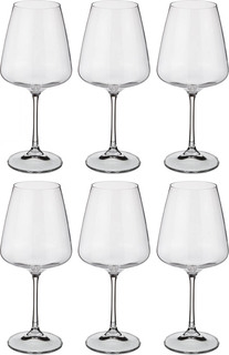 Набор бокалов для вина из 6 шт. "naomi/corvus" 450 мл высота=21,5 см KSG-669-156 Crystal Bohemia