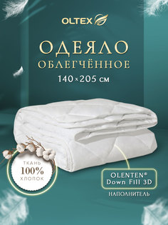 Одеяло Лебяжий пух Ol-tex Богема легкое 140х205 белое ОЛС-15-2