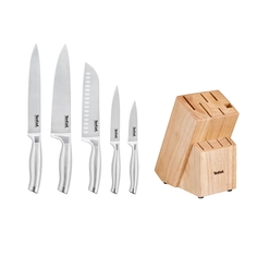 Набор кухонных ножей Tefal из нержавеющей стали 6 предметов