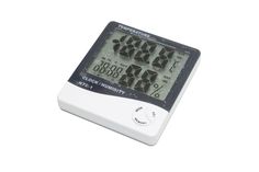 Термометр-гигрометр цифровой HTC-1 комнатный, часы, будильник Shen Qi Wei
