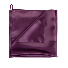Шелковое полотенце для волос Soft Box 45х90 см 100% натуральный шелк фиолетовый