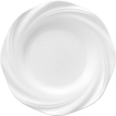 Тарелка Narumi мелкая 285х285х33мм, фарфор, белый