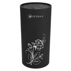 Подставка для ножей Zeidan с пластиковыми волокнами 11х22,5 см черная