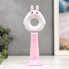 Лампа настольная c АКБ 16219/1 16хLED 4Вт 3000/6000К USB розовый 7,8х9,5х24 см No Brand