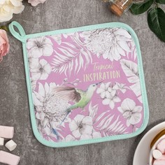 Прихватка "Tropical" 19х19 саржа,100% х/л,ватин 250г/м2 Этель