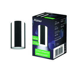 Светильник накладной Arton, цилиндр, 55х100, GU10 Ritter