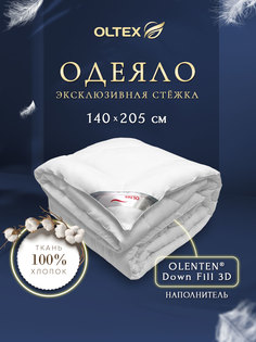 Одеяло Лебяжий пух Ol-tex Богема классическое 140х205 белое ОЛС-15-4